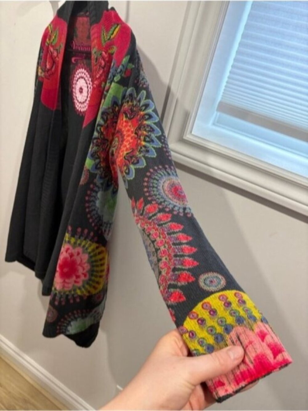 Desigual floral pattern drape cardigan - Picture 9 of 9